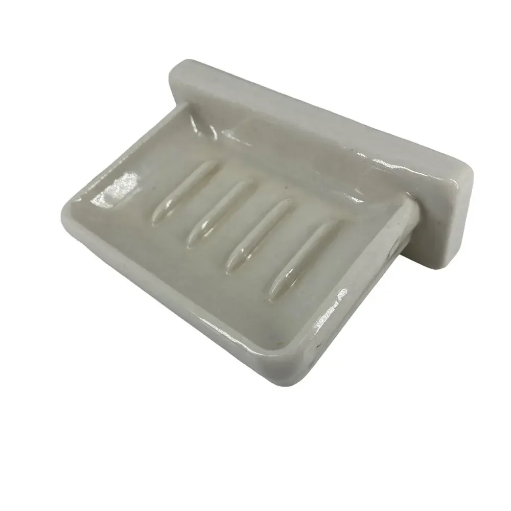 Vintage Soap Dish Period Bathroom Renovation Wall Mount Ceramic Classic Remodel